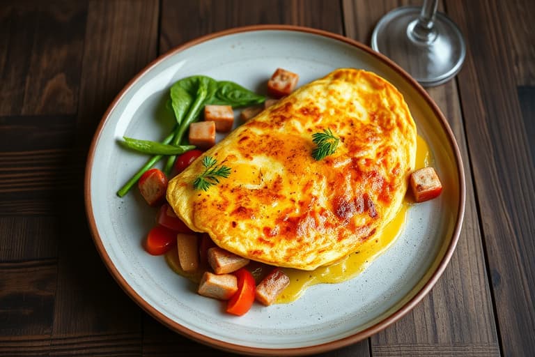 Kjempe stor sørvestlig omelett