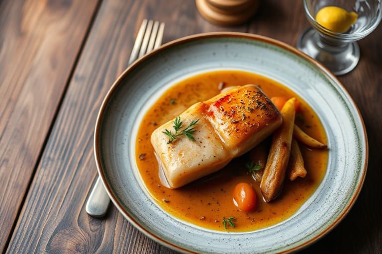 Brystet kanin med grov sennepssaus