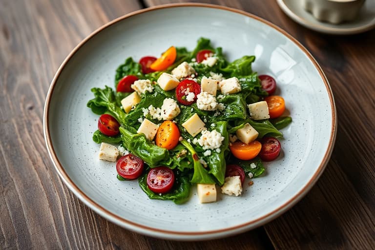 Kale-, pecorino- og valnøttsalat