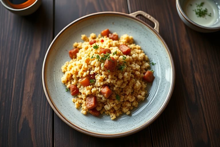 Safranduftende couscous med pinjekjerner