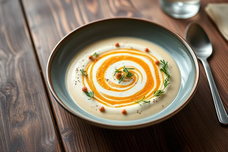 Hvitløks- og fenikkelbisque