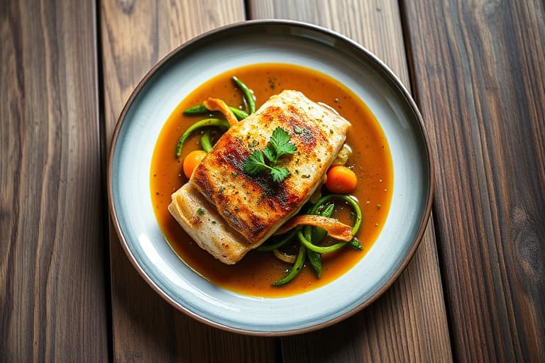 Haddock i charmoula-saus