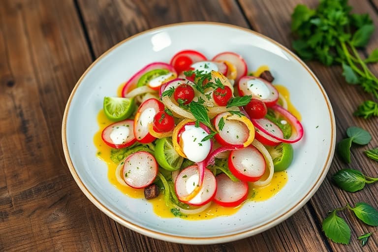 Gulrotsalat med kremet sitron-, yoghurt- og gressløkdressing