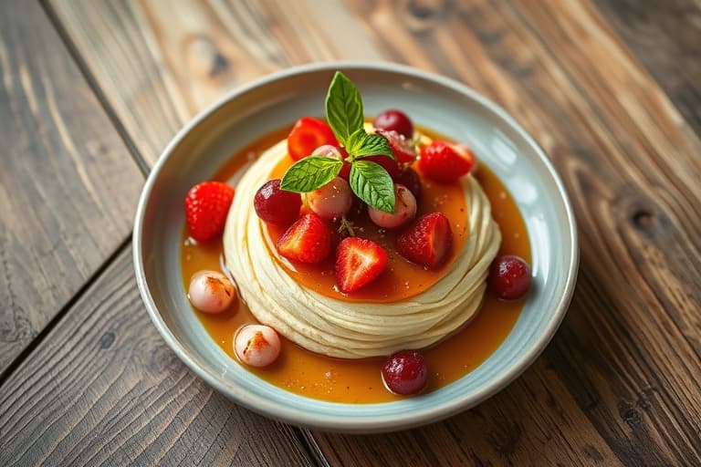 Bokhvete, bergamot og blodappelsin chiffon-kake