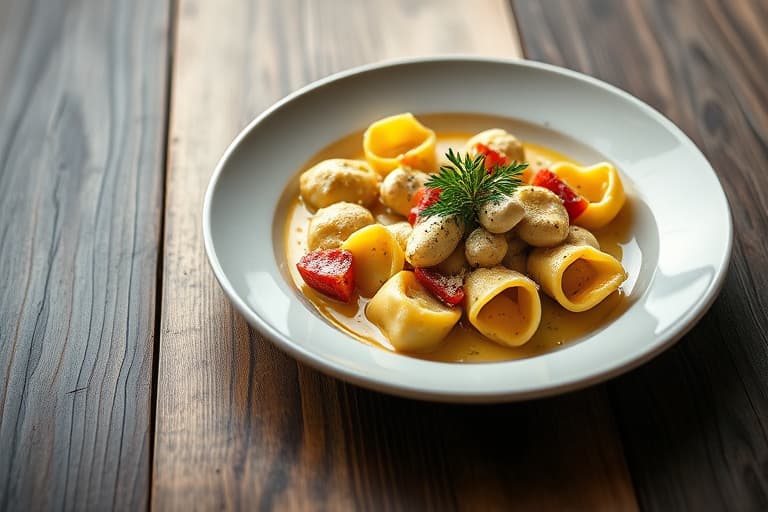 Tortellini i parmesansuppe