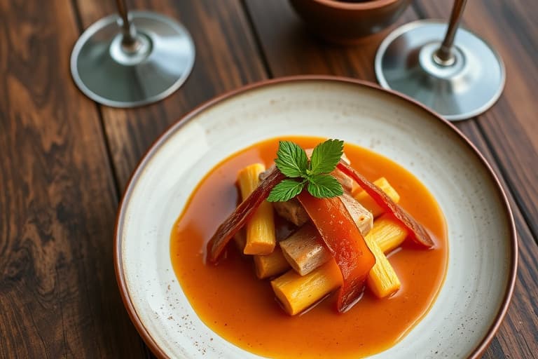 oransje karamellsaus