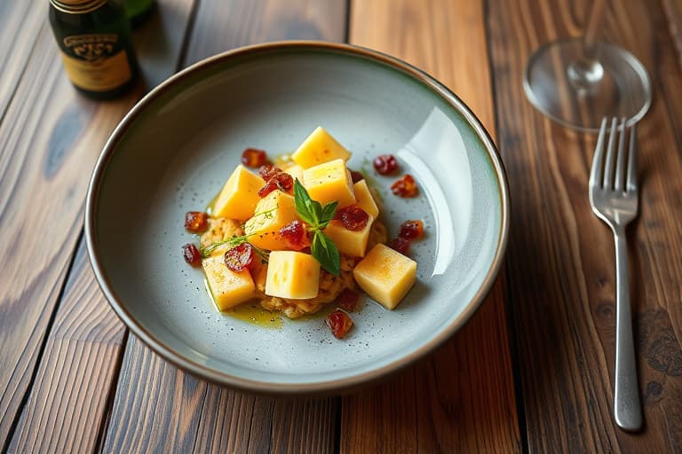 Ananas-vendte pannekaker