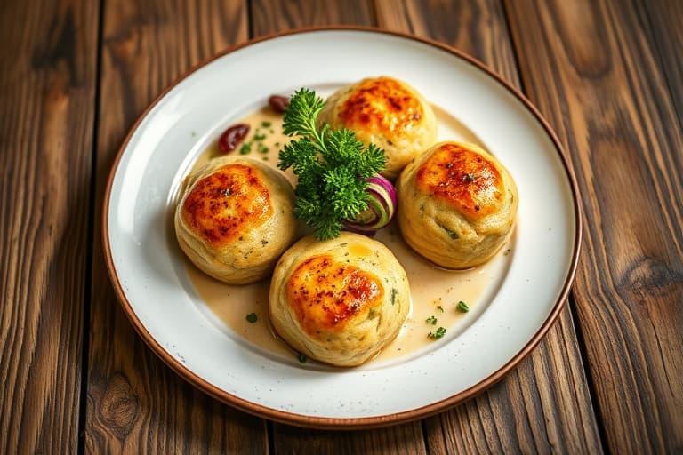 Vegetariske matzo-boller