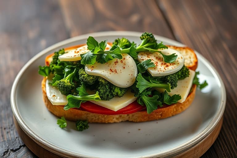 Broccoli Rabe og Provolone-sandwicher