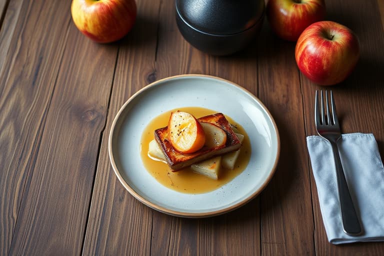 Kvint-apple strudler med kvint-sirup