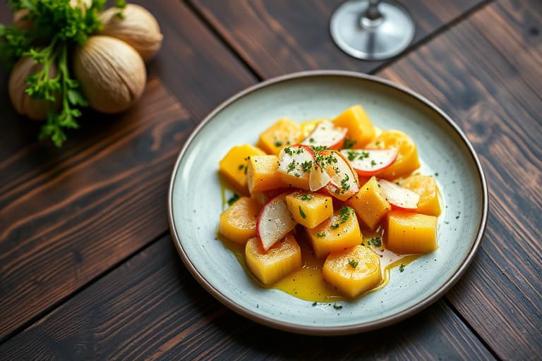 Vannmelon med parmesan og mynte