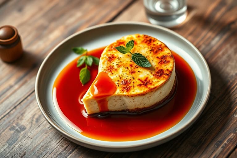 Cheesecake-is med jordbærsaus