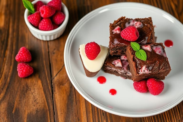 Raspberry Cream Cheese Brownies