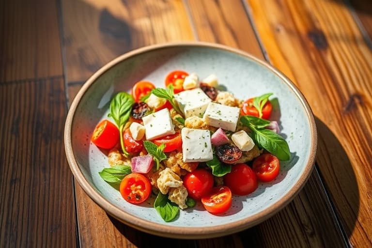 Ristet gulrot- og rødbadesalat med feta