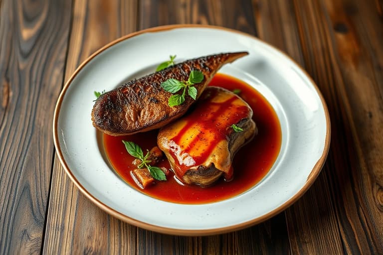 Dinosaurbein med chipotle-kirsebærbarbecuesaus