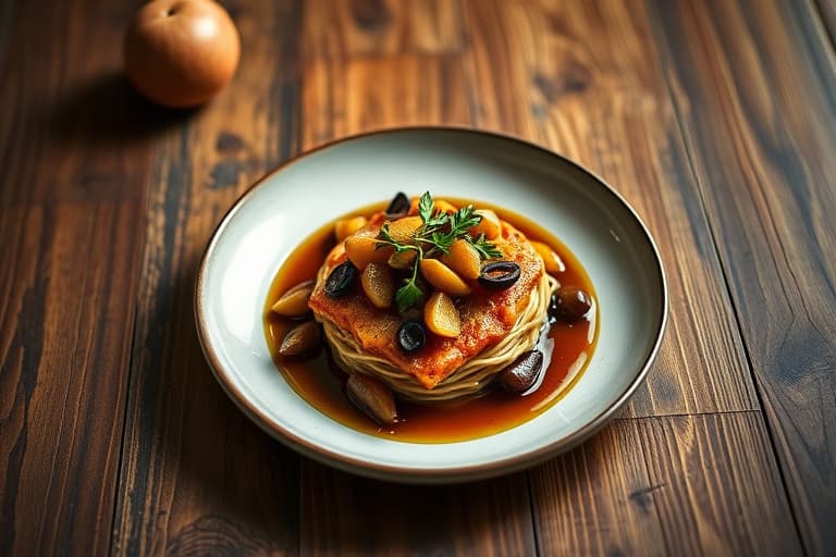 Kylling med grønne oliven, appelsin og sherry