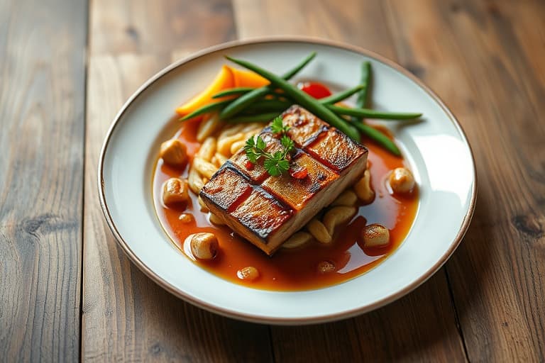 Stekt kylling med geitostmos og potetmos