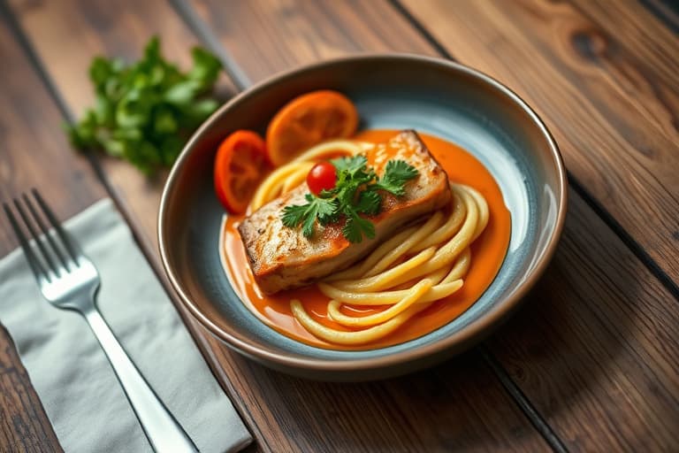 Stekte kyllingbryst med pæresalsa, paprika og koriander