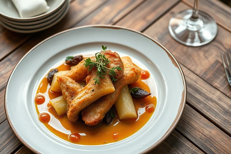 Asiagogost med glasert cipolline-løk