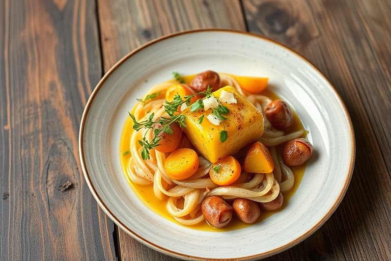 3-ingredienser svinekoteletter med ovnsbakte epler og salvie