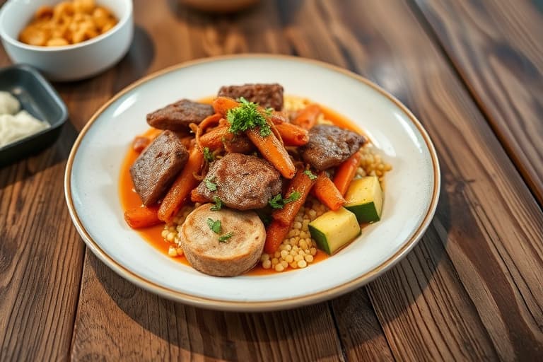 Shawarma-krydret langtidsstekt lammelår