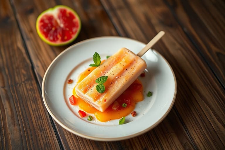 Passjonsfrukt- og guava-pops