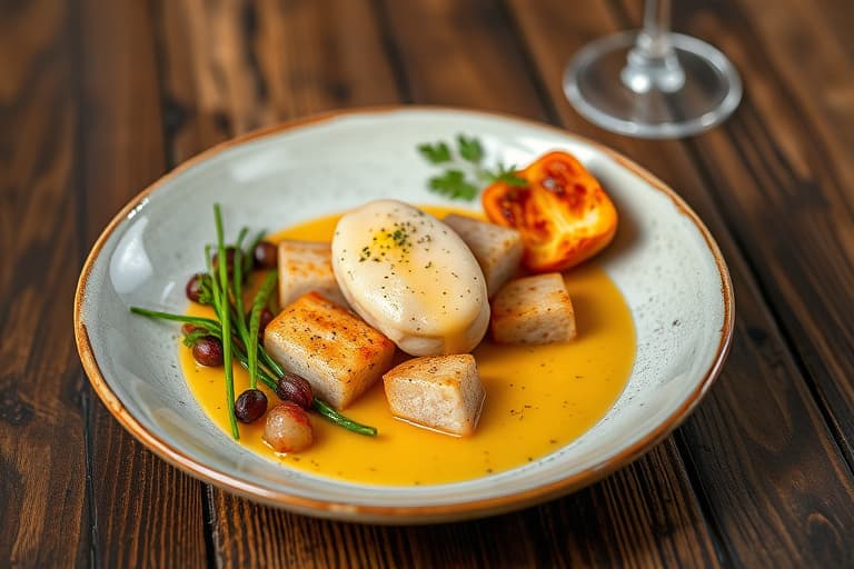 Kylling med hvitløksaus