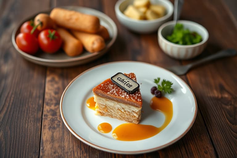 Krydret pæretopp-kake med snudd bunn