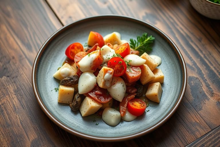 Kalkunskive og parmesansalat