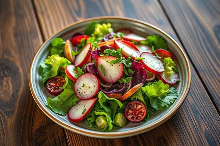 Grillet "Tricolore" salat med radicchio, fennikel og persille