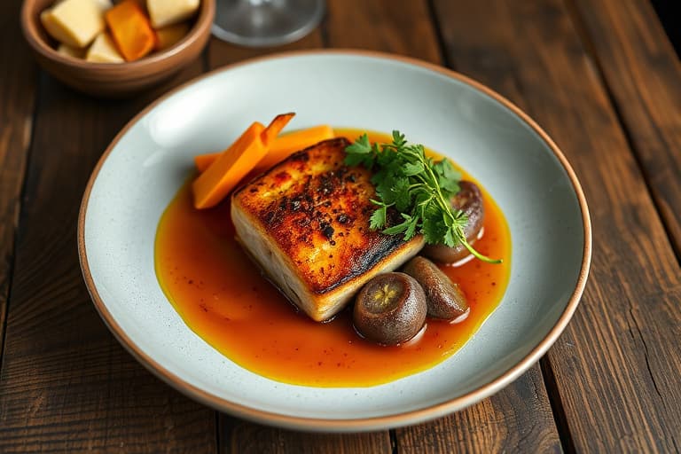 Stekt biff med brokkoli og yam