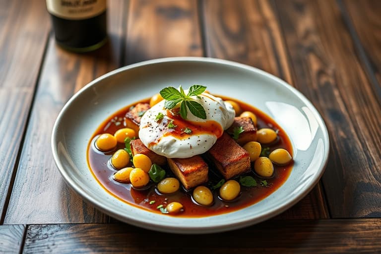 Fiken med balsamico, mascarpone og valnøtter