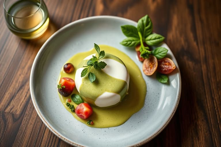 Matcha affogato med grønn te-is