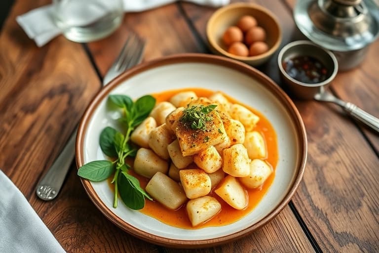 Ginger-søtpotetpai med kanelmeringue