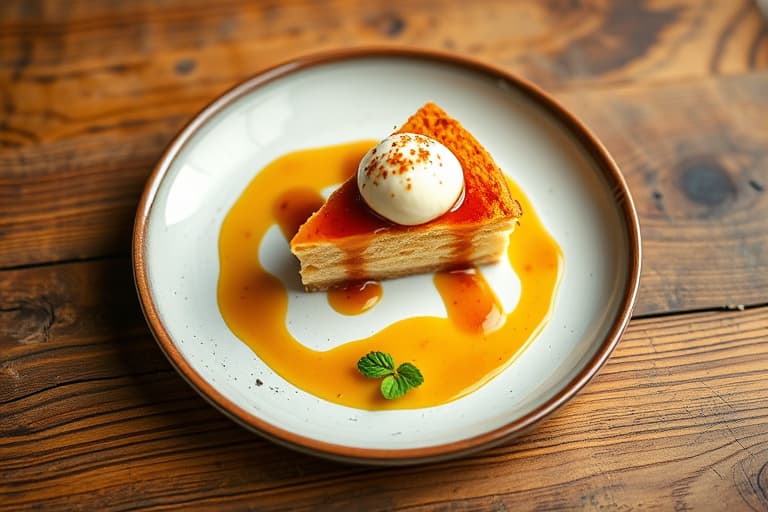 Kake fylt med mascarpone og bær i sherry