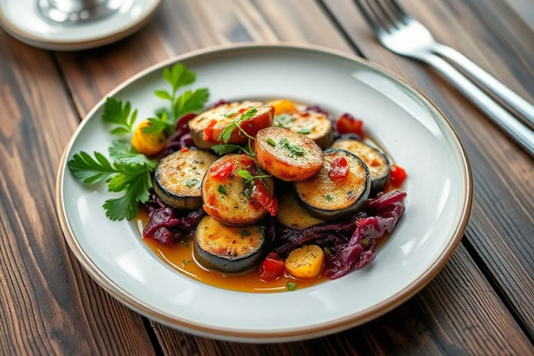 Krydrede kylling-, aubergine- og rødløkquesadillas