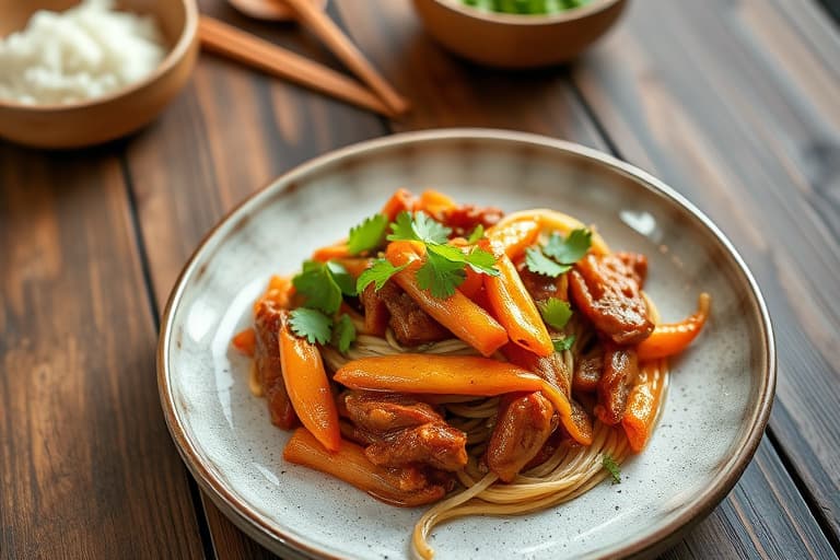 Singapore-reker stekt i wok