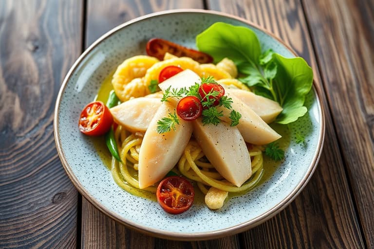 Kylling med hvitvin og hvitløk