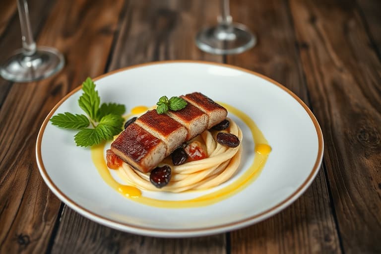 Gullbørstede sjokoladblad