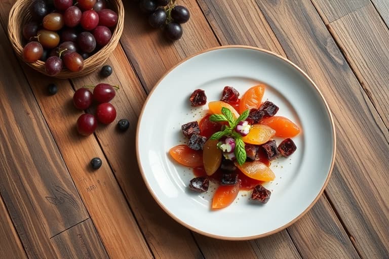 Fersken- og brusende grapefrukt-iskremflyt