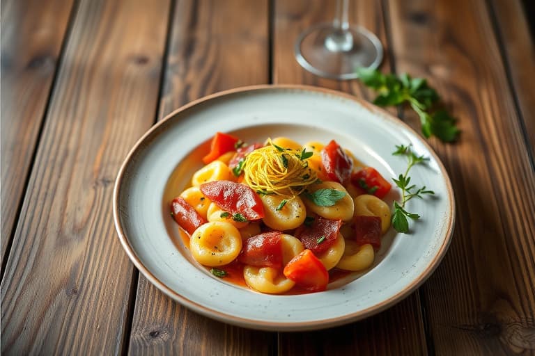 Potetgnocchi med vårerter og prosciutto