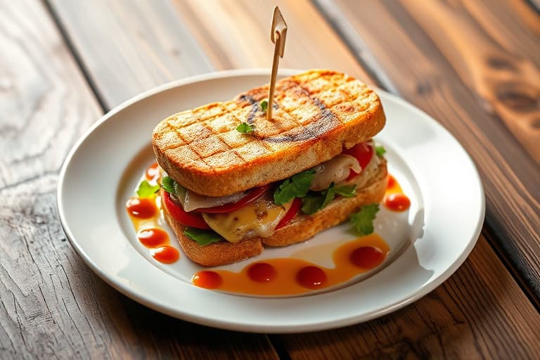 Kalkun- og søtpotet-sandwich