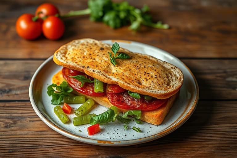 Grillet pimiento-ost og fritert grønn tomatsandwich (GPC)