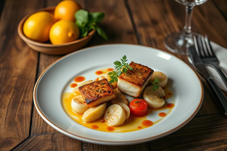 Fennikel-, pinjekjerne- og ovnsbakt sitronfylling