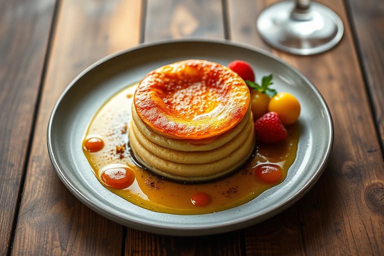 Jordbærsoufflé med skivede jordbær