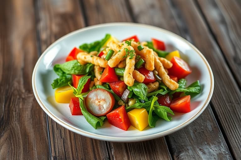 Potetsalat med sukkererter og sennepsfrødressing