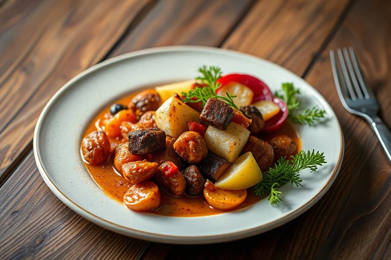 Kokosnøtt- og biffkarri