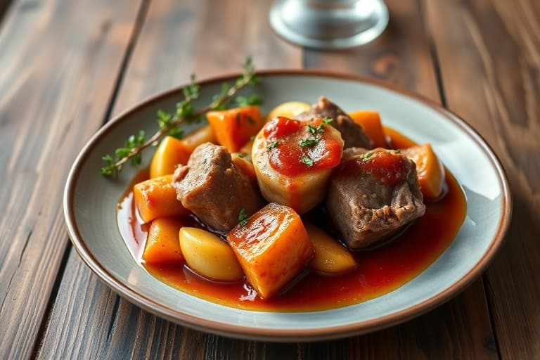 Klassisk stekt kalkun med urterfyll og gammeldags saus