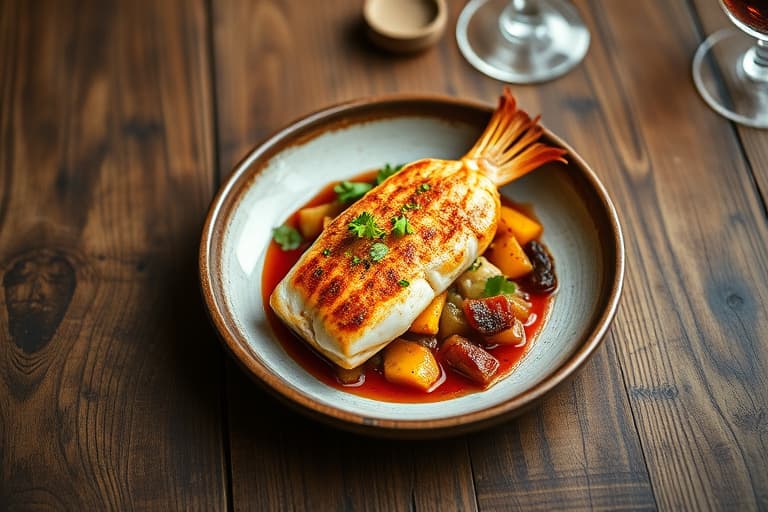 Rød snapper med kokos- og kamsjellbuljong