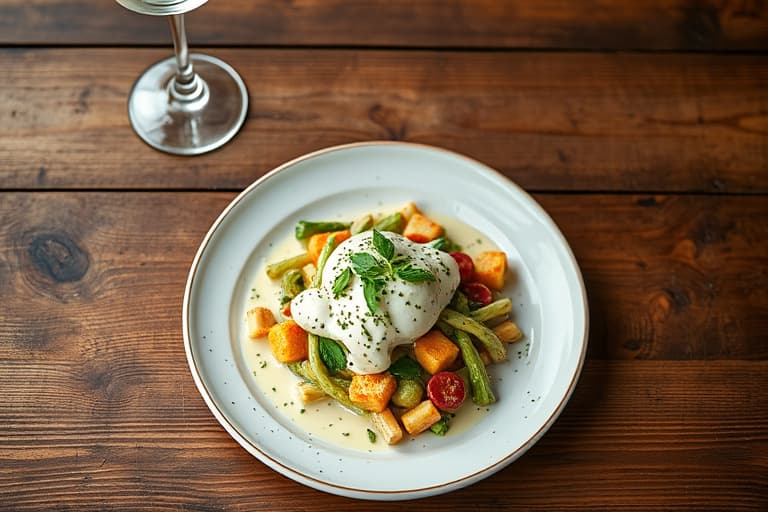 Blomkål- og brokkoliflarn med spinatbechamel